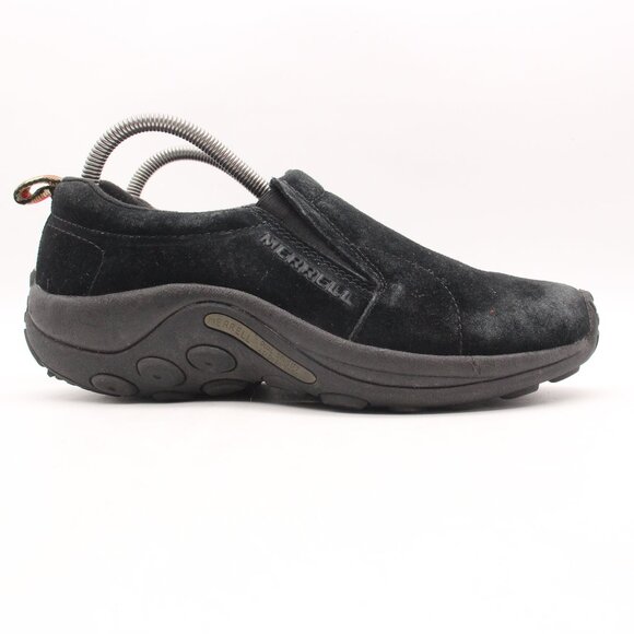 Merrell Jungle Moc Women's Size 8.5 Black Suede Slip On Walking Shoes J60826 - Picture 1 of 9